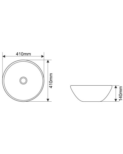 Раковина 41х41 см Melana J2056S-805