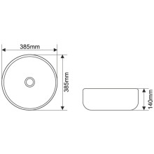 Раковина 38,5х38,5 см Melana T4003-B1+B6-806