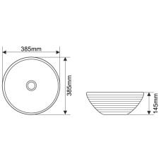 Раковина 38,5х38,5 см Melana T4004-B1-806
