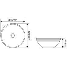 Раковина 38,5х38,5 см Melana T4004-B9-806