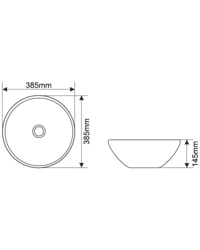 Раковина 38,5х38,5 см Melana T4005-B1-806