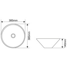 Раковина 38,5х38,5 см Melana T4006-B6+B3-806