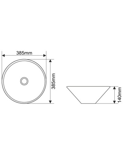 Раковина 38,5х38,5 см Melana T4006-B6+B3-806
