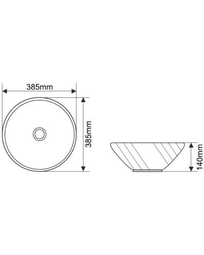Раковина 38,5х38,5 см Melana T4029-B15-806