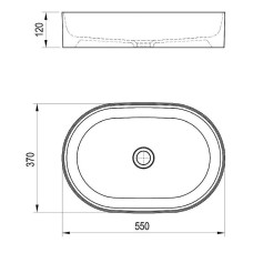 Раковина-чаша Ravak Ceramic O Slim 55 XJX01155001 Белая