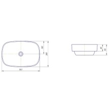 Раковина 56,3х38 см Kirovit Купер 560