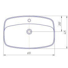 Раковина 65,5х42,5 см Kirovit Купер 650