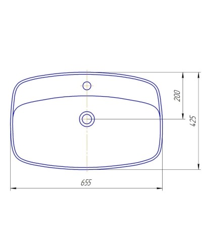 Раковина 65,5х42,5 см Kirovit Купер 650