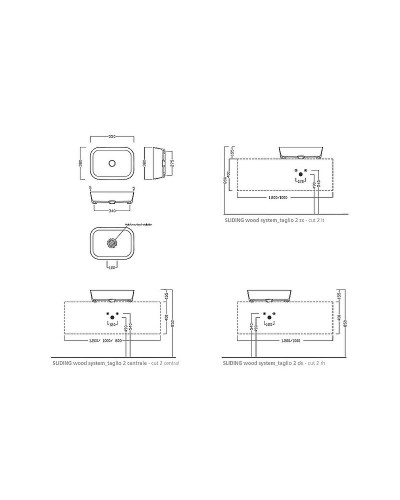 Раковина-чаша Hatria Happy Hour 55 A0Y2A025 Белая матовая