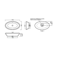 Раковина-чаша Hatria Happy Hour 70 Y0M901 Белая