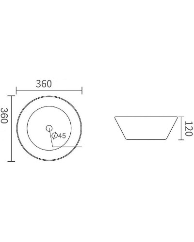 Раковина-чаша Orange 36 B08-360w Белая