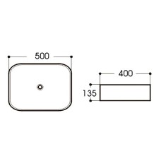 Раковина-чаша SantiLine 50 SL-1051MR Красная матовая