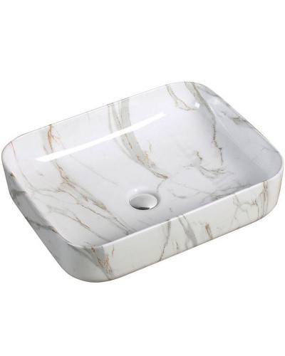 Раковина-чаша SantiLine 50 SL-7020 Белый мрамор