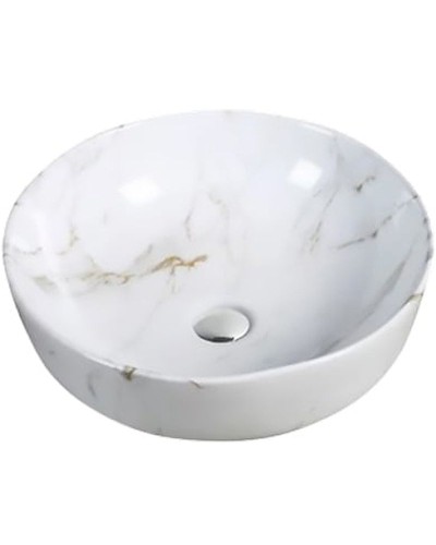 Раковина-чаша SantiLine 41 SL-7021 Белый мрамор