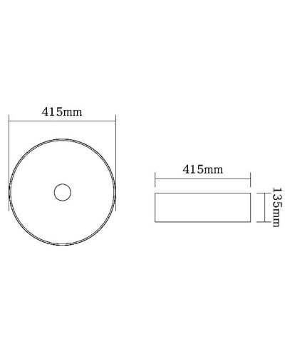 Раковина-чаша SantiLine 41 SL-7021 Белый мрамор