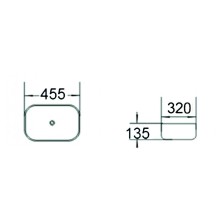 Раковина-чаша SantiLine 45 SL-7023 Темно-коричневый мрамор