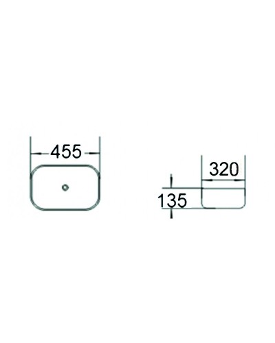 Раковина-чаша SantiLine 45 SL-7023 Темно-коричневый мрамор
