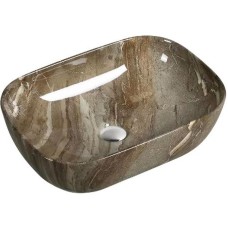 Раковина-чаша SantiLine 45 SL-7023 Темно-коричневый мрамор