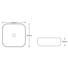 Раковина-чаша SantiLine 44 SL-7024 Коричневый мрамор