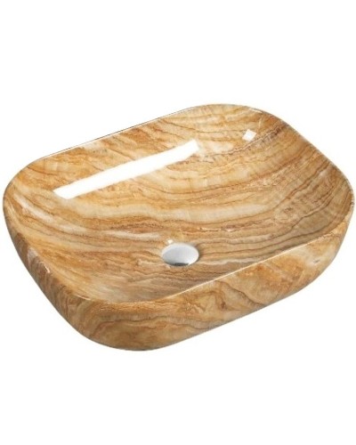 Раковина-чаша SantiLine 50 SL-7025 Коричневый мрамор