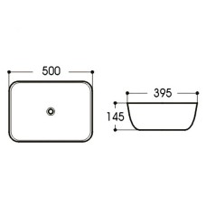Раковина-чаша SantiLine 50 SL-7025 Коричневый мрамор