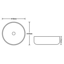 Раковина-чаша SantiLine 41 SL-7026 Коричневый мрамор