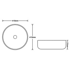 Раковина-чаша SantiLine 41 SL-7026 Коричневый мрамор