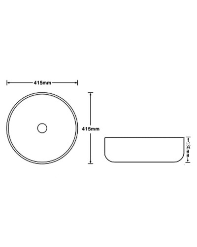 Раковина-чаша SantiLine 41 SL-7026 Коричневый мрамор