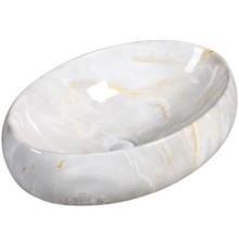 Раковина-чаша SantiLine 47 SL-7028 Белый мрамор