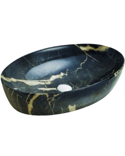 Раковина-чаша SantiLine 61 SL-7030 Черный мрамор