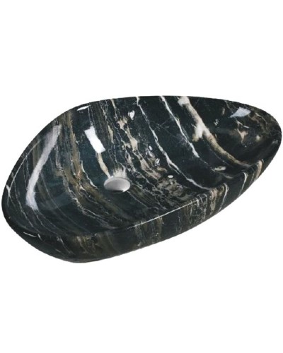 Раковина-чаша SantiLine 67 SL-7031 Черный мрамор