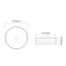 Раковина-чаша SantiLine 41 SL-1057MB Черная матовая