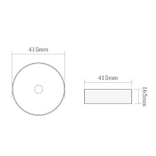Раковина-чаша SantiLine 41 SL-1057MB Черная матовая