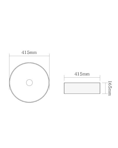 Раковина-чаша SantiLine 41 SL-1057MB Черная матовая