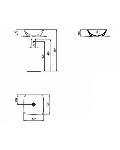 Раковина-чаша Ideal Standard Connect Air 40 E034701 Euro White