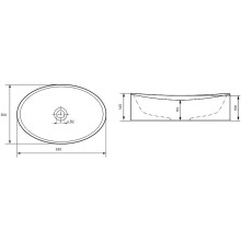 Раковина-чаша Marka One Roll 53 Polytitan У98808 Белая