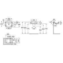 Раковина 45х38 см Roca Hall 327624000