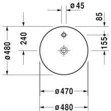 Раковина 48 см Duravit Cape Cod 2328480000