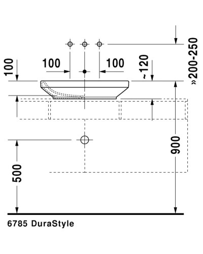 Раковина 60х38 см Duravit DuraStyle 0349600000