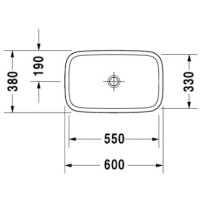 Раковина 60х38 см Duravit DuraStyle 0349600000