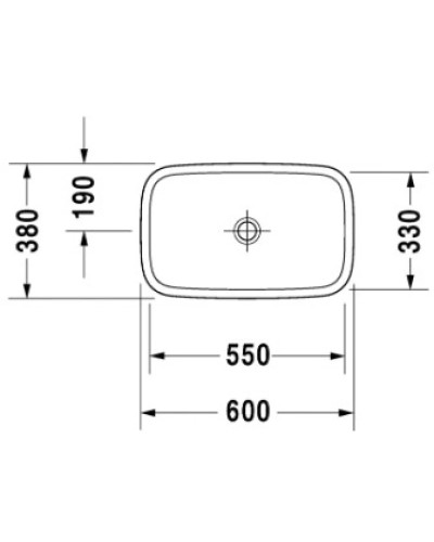 Раковина 60х38 см Duravit DuraStyle 0349600000