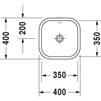 Раковина 40х40 см Duravit Happy D.2 2314400000