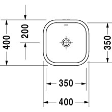 Раковина 40х40 см Duravit Happy D.2 2314400000