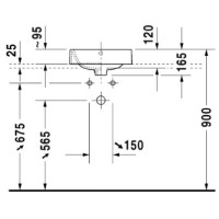 Раковина 40х40 см Duravit Happy D.2 2314400000