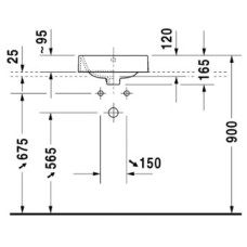 Раковина 40х40 см Duravit Happy D.2 2314400000