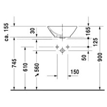 Раковина 42х42 см Duravit ME by Starck 0333420000