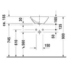 Раковина 42х42 см Duravit ME by Starck 0333420000
