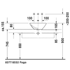 Раковина 42х42 см Duravit ME by Starck 0333420000