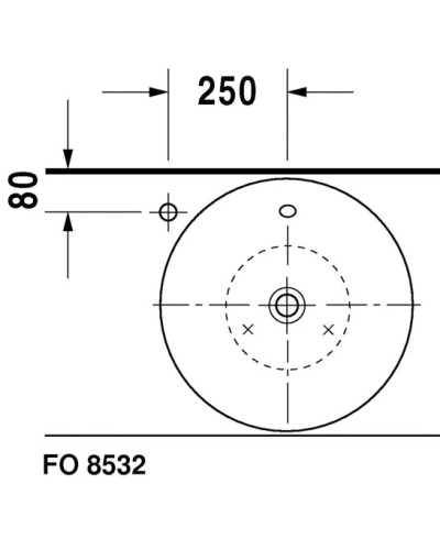 Раковина 53 см Duravit Starck 1 0408530000