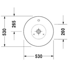 Раковина 53 см Duravit Starck 1 0408530000